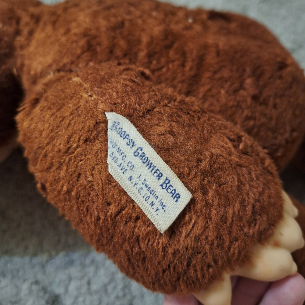 Gund Vintage Boopsy Growler Bear Rubber Fave Plush Stuffed Novelty Toy Animal - Picture 8 of 12